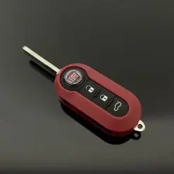 FIAT 500 Funkschlüssel LOGO Autoschlüssel ROT Fahrzeugschlüssel Schlüssel Fernbedienung