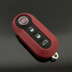FIAT 500 Funkschlüssel LOGO Autoschlüssel ROT Fahrzeugschlüssel Schlüssel Fernbedienung – Bild 3