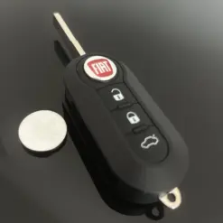 Alternative view of FIAT 500 Funkschlüssel LOGO Batterie Autoschlüssel Fahrzeugschlüssel Schlüssel Fernbedienung