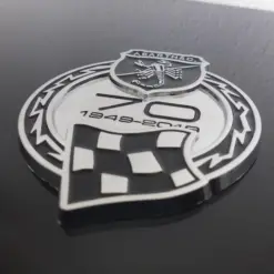 Fiat Abarth 595 70th Anniversary Competition Silver Emblem Logo 9cm Metall – Bild 2