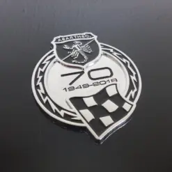 Fiat Abarth 595 70th Anniversary Competition Silver Emblem Logo 9cm Metall – Bild 4