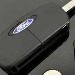 FORD Schlüsselgehäuse + Logo Autoschlüssel Emblem Schlüssel 3 Tasten Focus Mondeo Kuga Fiesta Galaxy C-MAX – Bild 3
