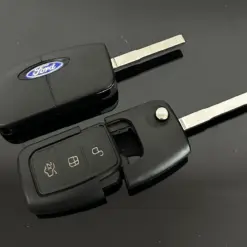 FORD Schlüsselgehäuse + Logo Autoschlüssel Emblem Schlüssel 3 Tasten Focus Mondeo Kuga Fiesta Galaxy C-MAX – Bild 5