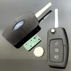 FORD Schlüsselgehäuse + Logo + Elektronik Emblem Schlüssel 3 Tasten Focus Mondeo Kuga Fiesta Galaxy C-MAX – Bild 7