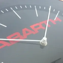 für Fiat ABARTH Wanduhr 30cm mit Logo Emblem Schriftzug Uhr Deco Metall – Bild 5