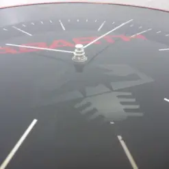 für Fiat ABARTH Wanduhr 30cm mit Logo Emblem Schriftzug Uhr Deco Metall – Bild 6