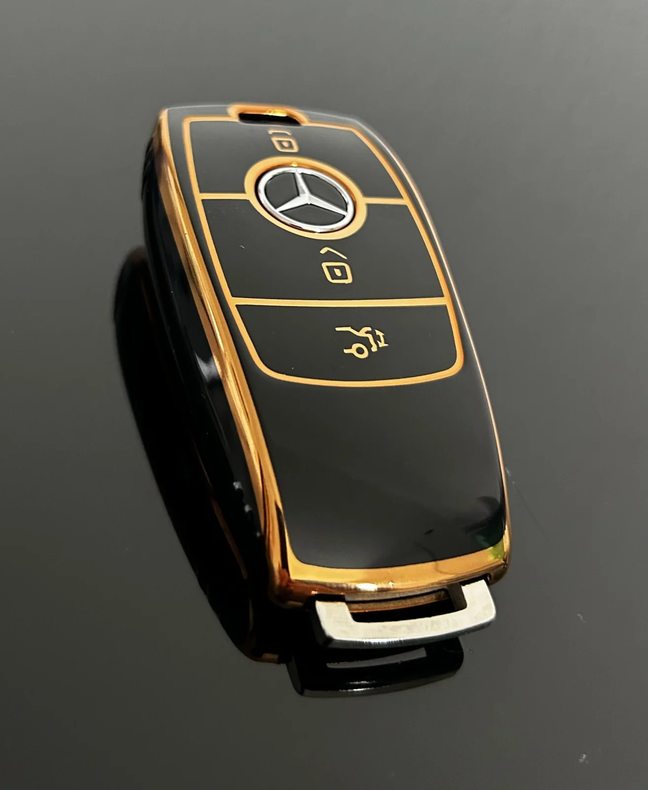 für Mercedes Benz Schutzhülle GOLD Auto Fernbedienung Schlüssel Schutz Case-A C E S G Klasse GLC CLE CLA W177 205 213 222 167 AMG – Bild 2