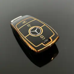 für Mercedes Benz Schutzhülle GOLD Auto Fernbedienung Schlüssel Schutz Case-A C E S G Klasse GLC CLE CLA W177 205 213 222 167 AMG – Bild 3