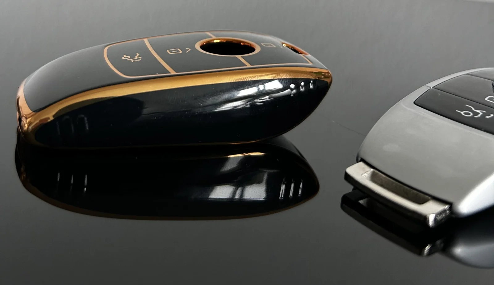für Mercedes Benz Schutzhülle GOLD Auto Fernbedienung Schlüssel Schutz Case-A C E S G Klasse GLC CLE CLA W177 205 213 222 167 AMG – Bild 7