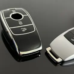 für Mercedes Benz Schutzhülle silber Auto Fernbedienung Schlüssel Schutz Case-A C E S G Klasse GLC CLE CLA W177 205 213 222 167 AMG – Bild 11