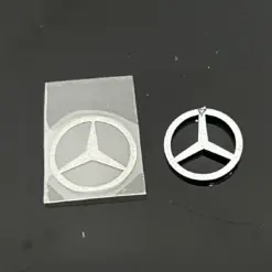 für Mercedes Stern am Schlüsselgehäuse KLEBEPAD 14mm doppelseitig Kleber für Logo Emblem Schlüssel