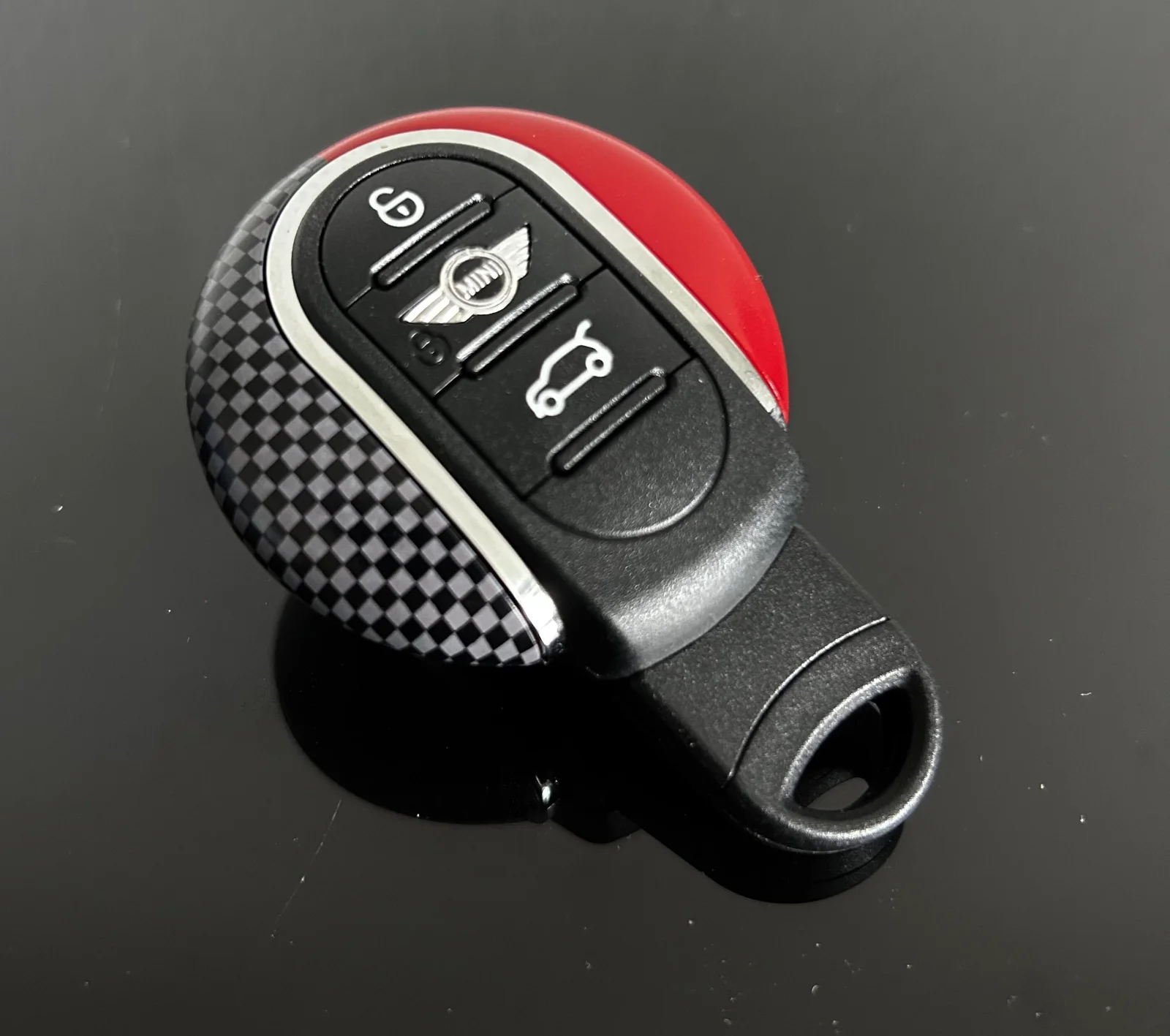 MINI original Schlüsselgehäuse + Emblem Copper CARBON Schlüssel Rohling Ersatzschlüssel F56 F55 F54 F60 Cabrio F57 + weitere Modelle