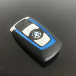 NEU blau Schlüssel Gehäuse 4 Tasten LOGO BMW METALL 1 3 5 7 F Serie X5 X6 F20 F22 F30 – Bild 3
