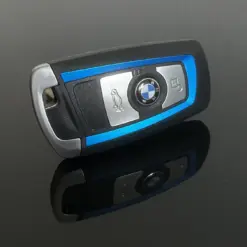 NEU blau Schlüssel Gehäuse 4 Tasten LOGO BMW METALL 1 3 5 7 F Serie X5 X6 F20 F22 F30 – Bild 7