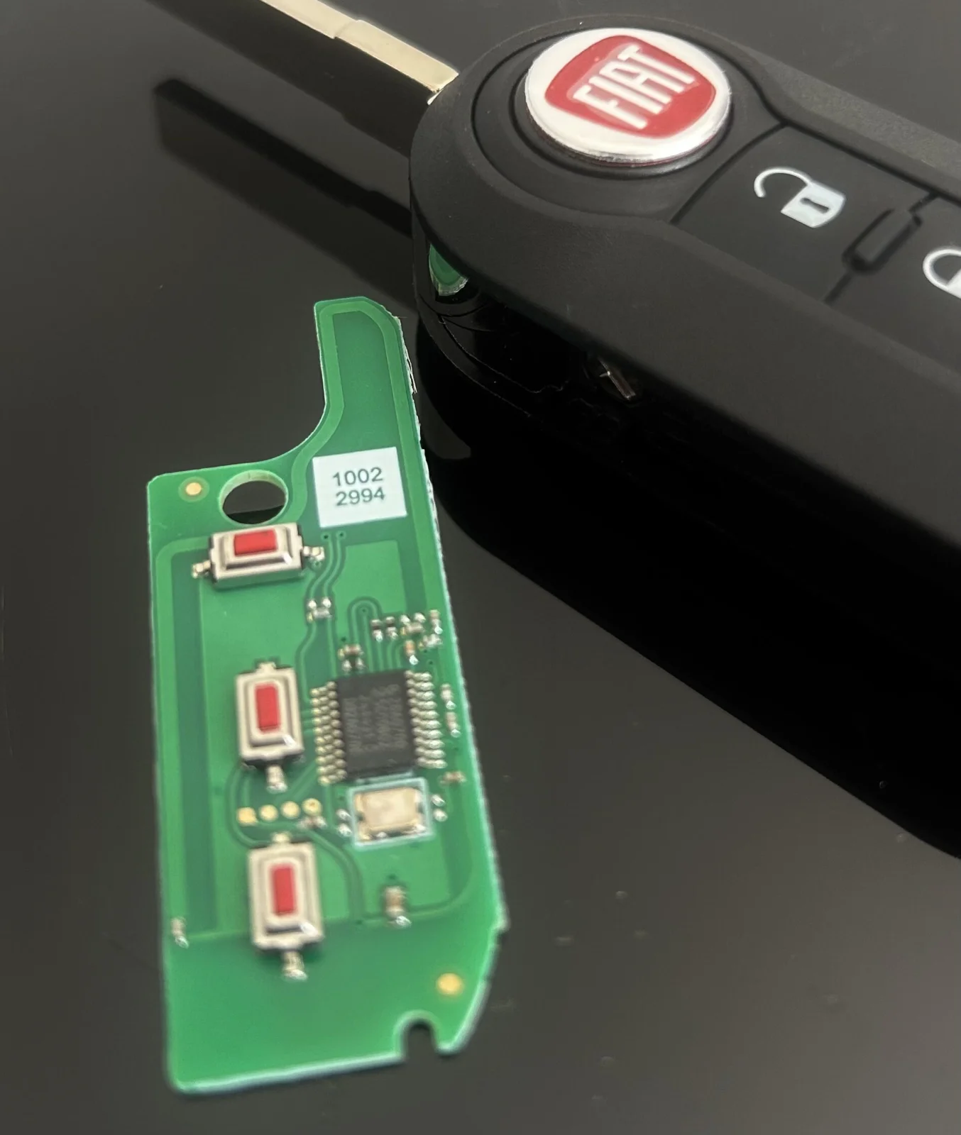 NEU FIAT 3 Tasten original ELEKTRONIK für Autoschlüssel Fahrzeug Schlüssel Fernbedienung