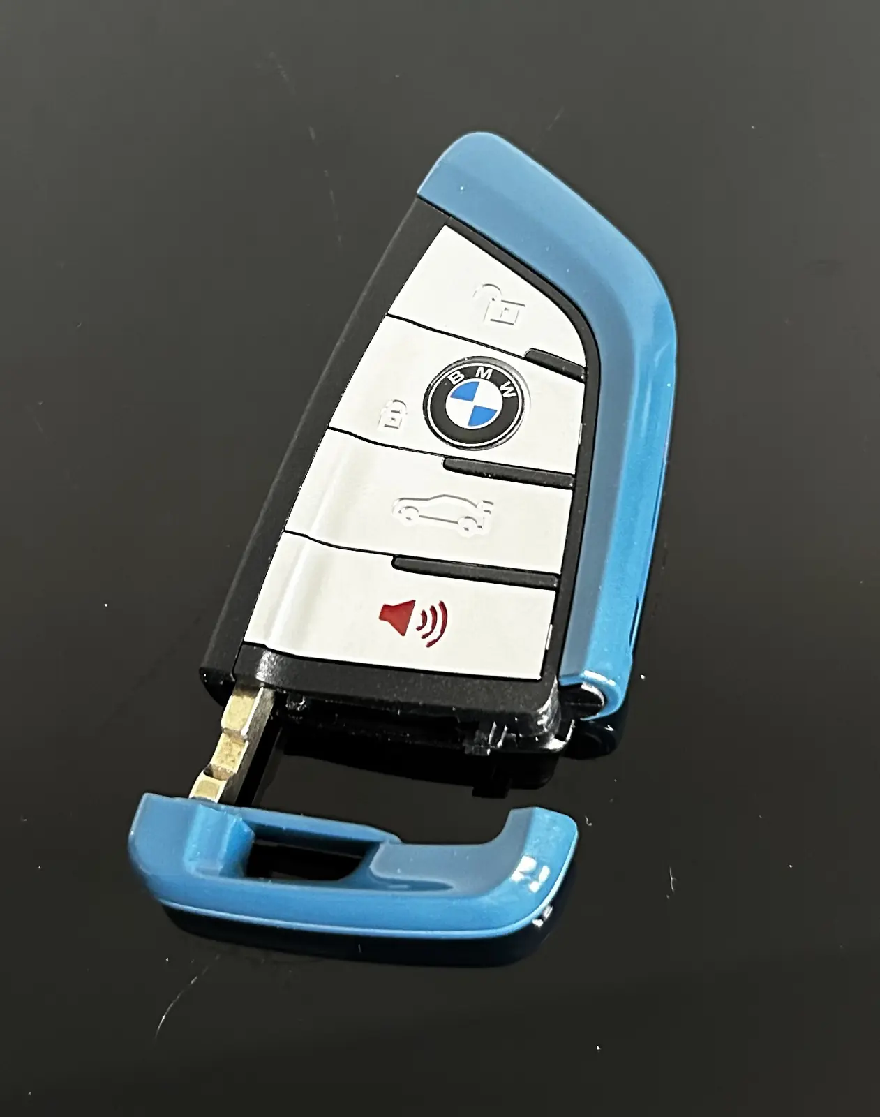 NEU Schlüssel Gehäuse 4 Tasten EDITION BLUEEYE mit EMBLEM für BMW 3 5 6 8 X3 X4 X5 X7 G21 G20 G31 G30 – Bild 5