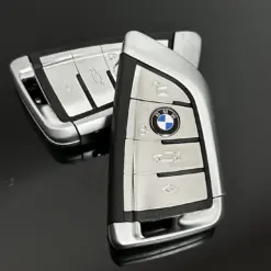 NEU Schlüssel Gehäuse 4 Tasten mit EMBLEM für BMW METALL 3 5 6 8 X3 X4 X5 X7 G-Serie G21 G20 G31 G30 – Bild 3