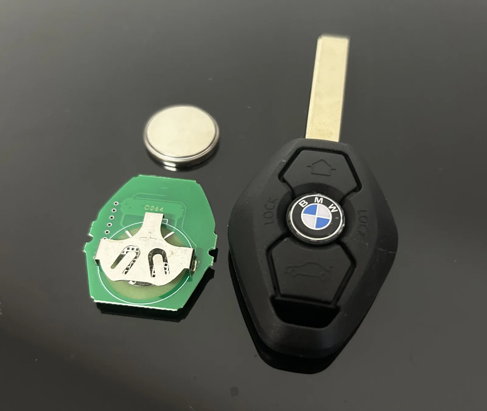 NEU Schlüsselgehäuse 3 Tasten + ELEKTRONIK BMW Z3 Z4 X3 X5 M5 325i E38 E39 E46 – Bild 3