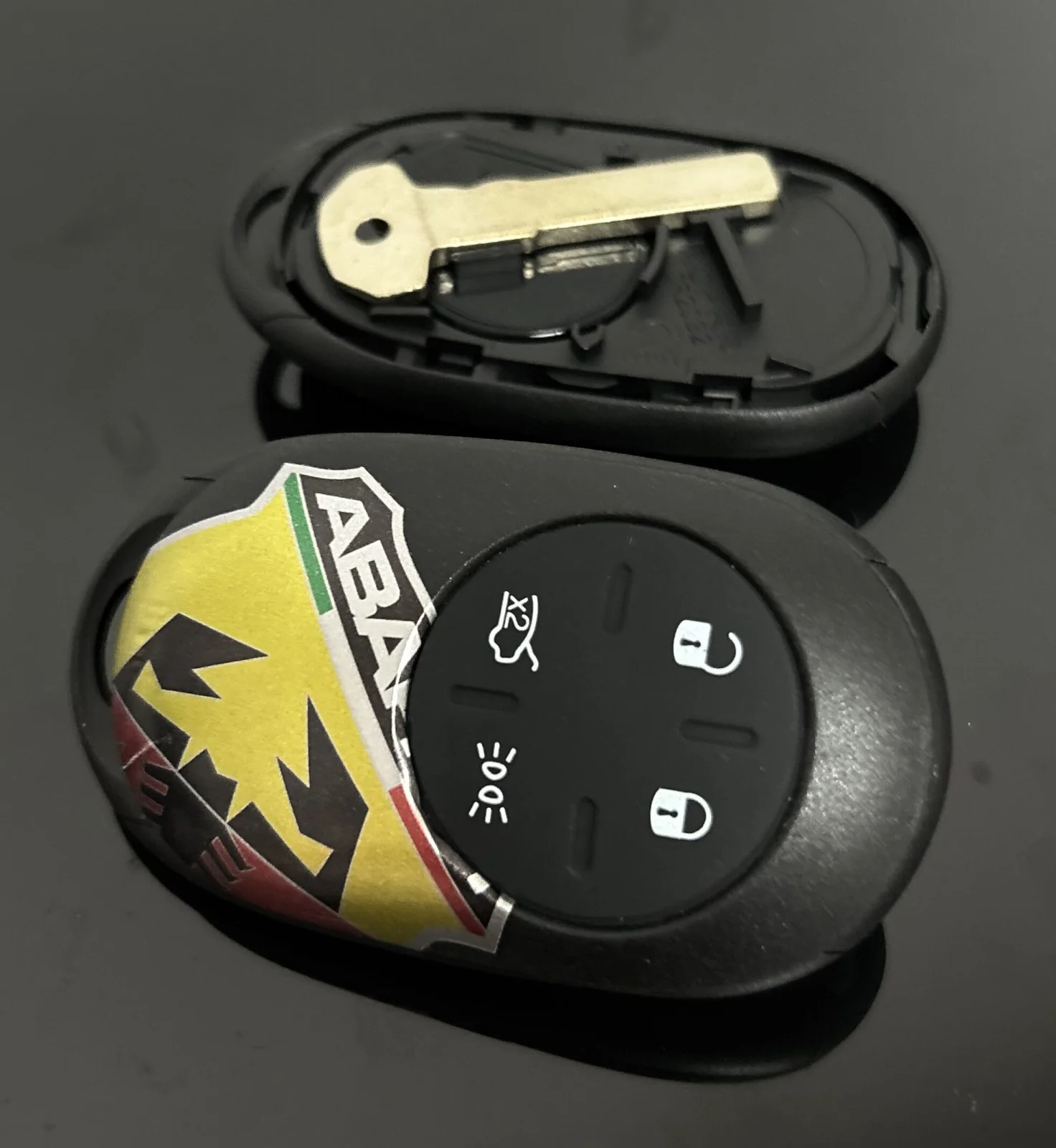 original Abarth FIAT 500x 500e Funkschlüssel Gehäuse Autoschlüssel Fahrzeugschlüssel Schlüssel Fernbedienung – Bild 5