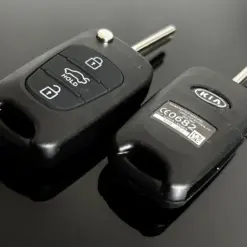 Alternative view of ORIGINAL Hyundai Schlüsselgehäuse + Emblem Funk Fernbedienung Autoschlüssel KFZ i20 i30 i35 iX20 iX35 Elantra 2008–2012