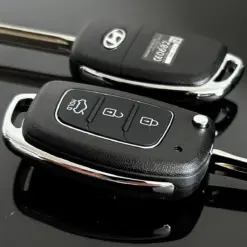 ORIGINAL Hyundai Schlüsselgehäuse + Emblem Funk Fernbedienung Autoschlüssel KFZ Solaris ELANTRA Santa Fe i10 i20 i30 i35 i40 IX35 IX45 – Bild 3