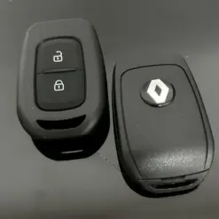 RENAULT original 2 Tasten Auto Schlüssel Gehäuse + EMBLEM Logo Fernbedienung Duster Sandero Logan Clio Captur Laguna Scenic